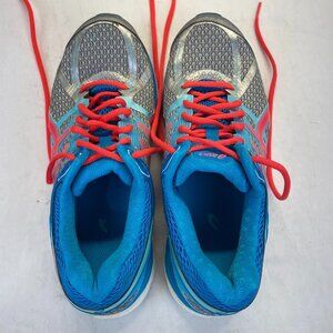 Asics Running Shoes Womens Size 9 Gel Cumulus 17 Sneakers Blue/Siver Sport T5D8N
